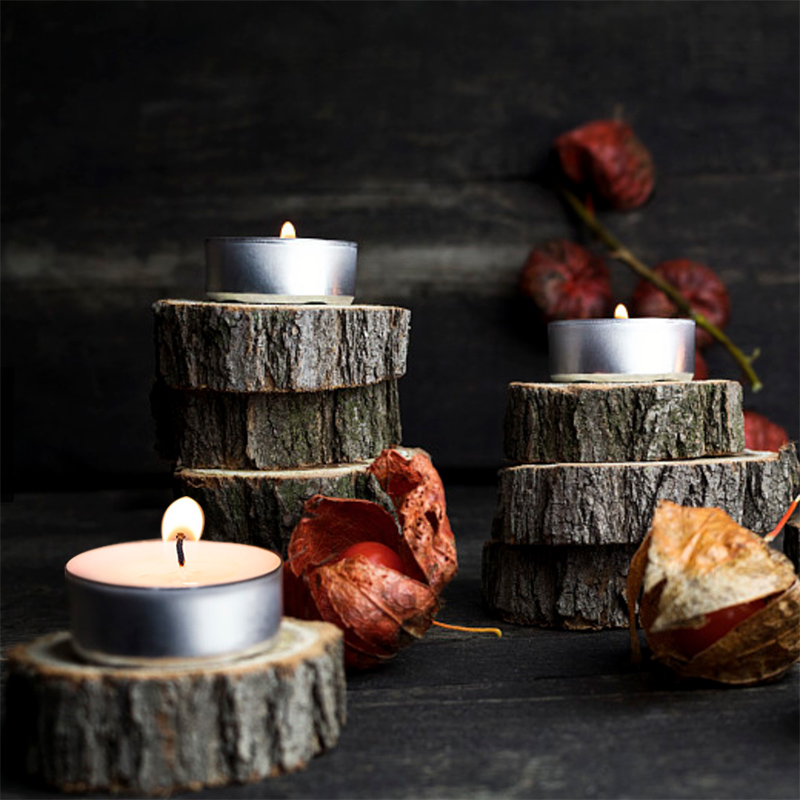 无烟白蜡烛4-360时保温加热煮茶香薰酥油灯酒店TKV圆形浪漫生日