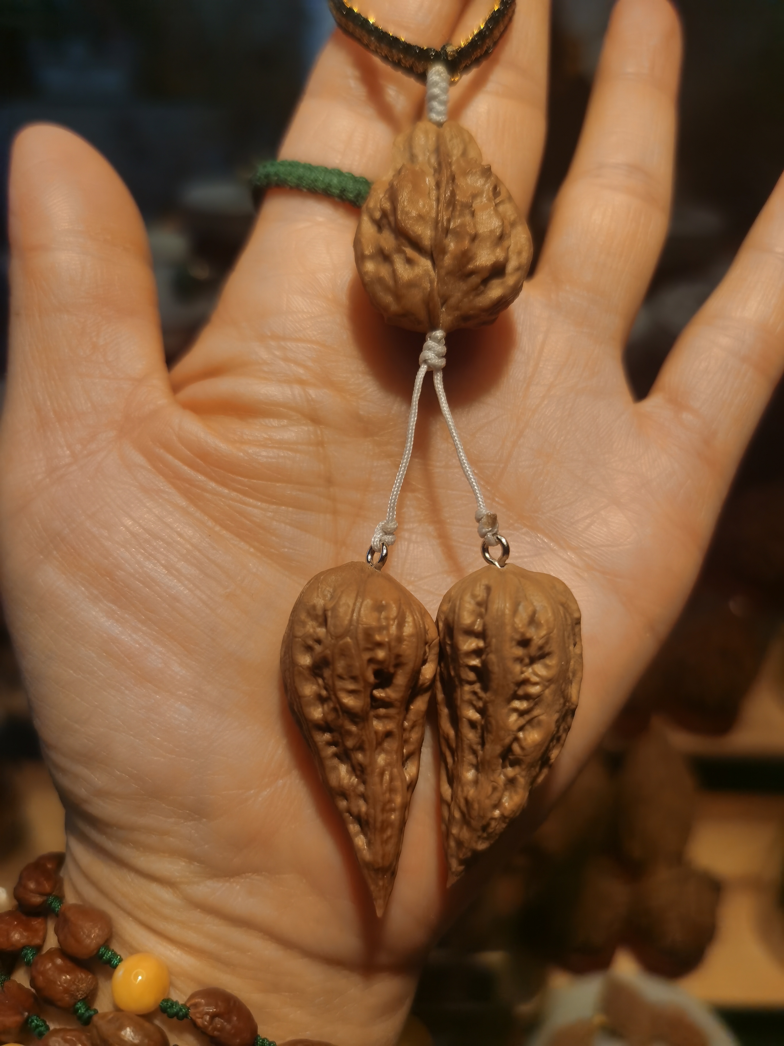 东北野生秋子核桃【钱袋子挂件】