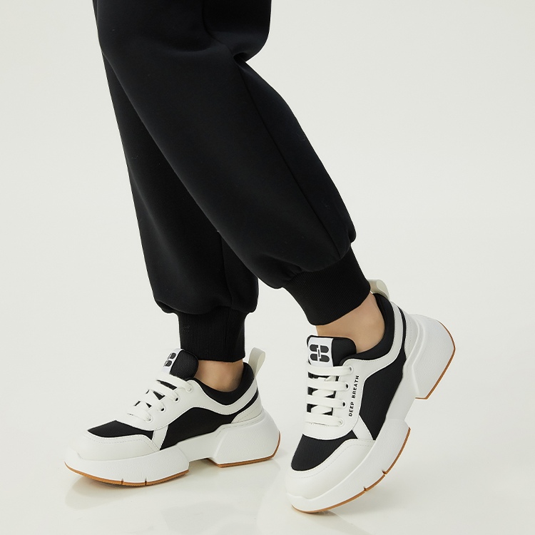 熊猫鞋增高厚底舒适复古低帮春季运动休闲鞋AX12253百搭运动鞋