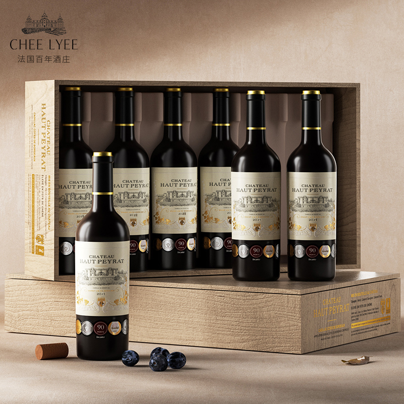 chee lyee法国原瓶原装进口贝拉古堡2021年AOC13度干红葡萄酒