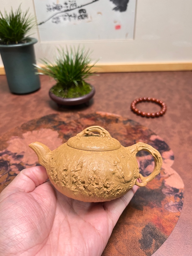段泥隐龙供春壶，200CC