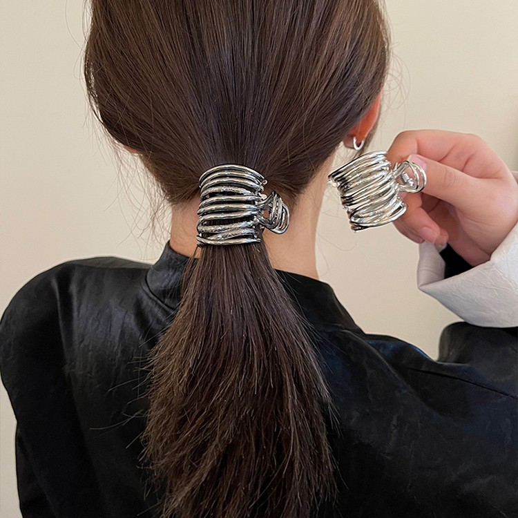 简约高马尾抓夹女高级感小众马尾固定神器百搭发夹头饰时尚发饰