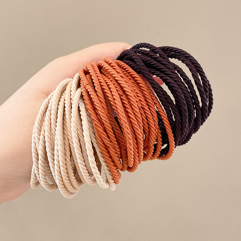 黑色头绳皮筋女扎头橡皮筋扎高马尾发绳发圈皮套2023年新款绑头发
