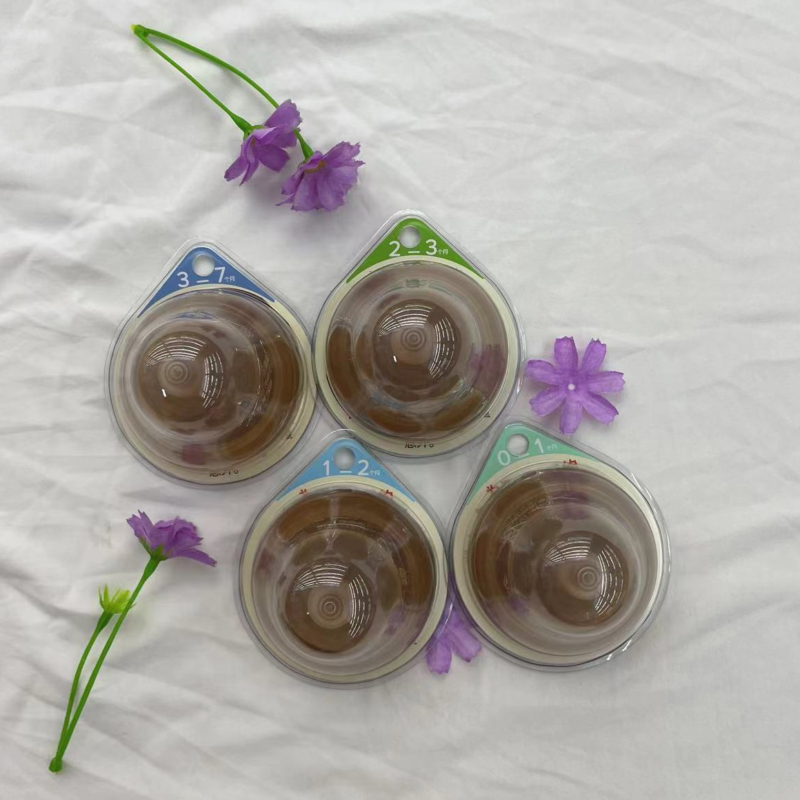 【防伪可查】玻璃百日瓶底部排气新生儿防胀气防母乳奶瓶奶嘴