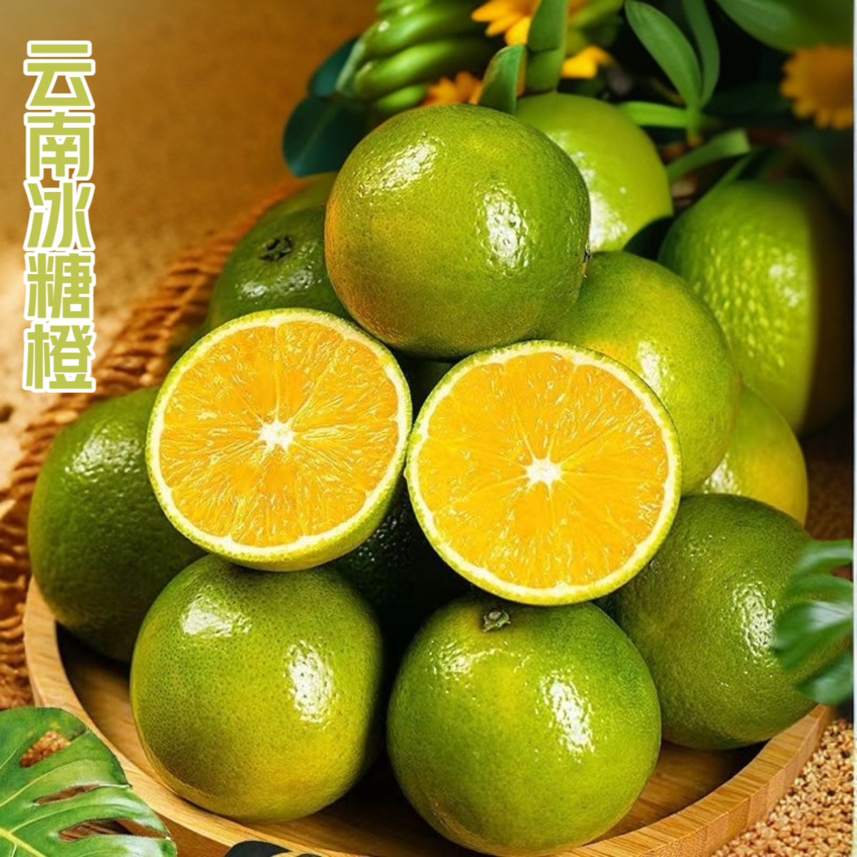 【正宗云南冰糖橙】云南哀牢山冰糖橙新鲜绿皮橙子柑橘当季水果