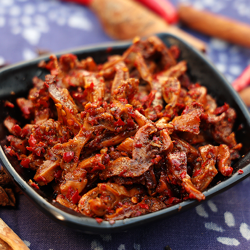 营养保存产品生产湖南涟源特产香辣脆肠2包*100g