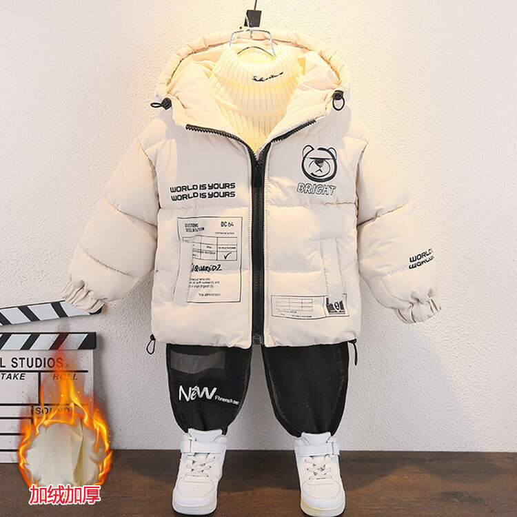 儿童外套男童2023新款爆款童装棉服童装棉服加厚棉衣男童加厚棉衣