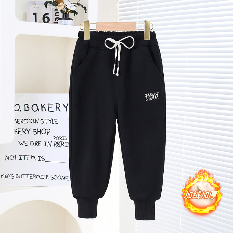 清仓儿童加绒加厚抗寒-15度冬季休闲裤秋冬保暖裤外出加绒裤女童