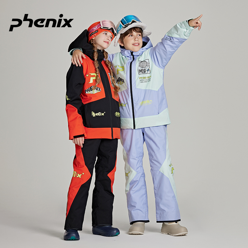 phenix菲尼克斯2025新款SP27LITE秋冬儿童防风保暖滑雪套装单双板