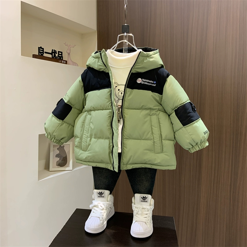 男童冬装棉衣外套2023新款酷帅宝宝秋冬棉袄儿童冬季加厚面包服潮