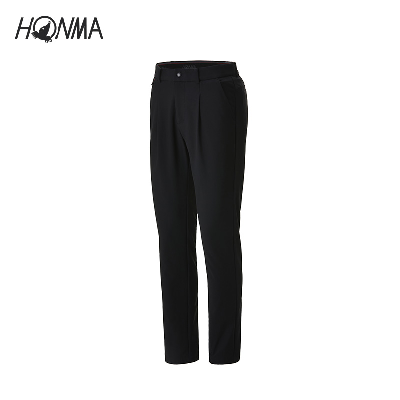【专业高尔夫】HONMA服饰男士长裤弹力运动打褶休闲裤HMJC800R510