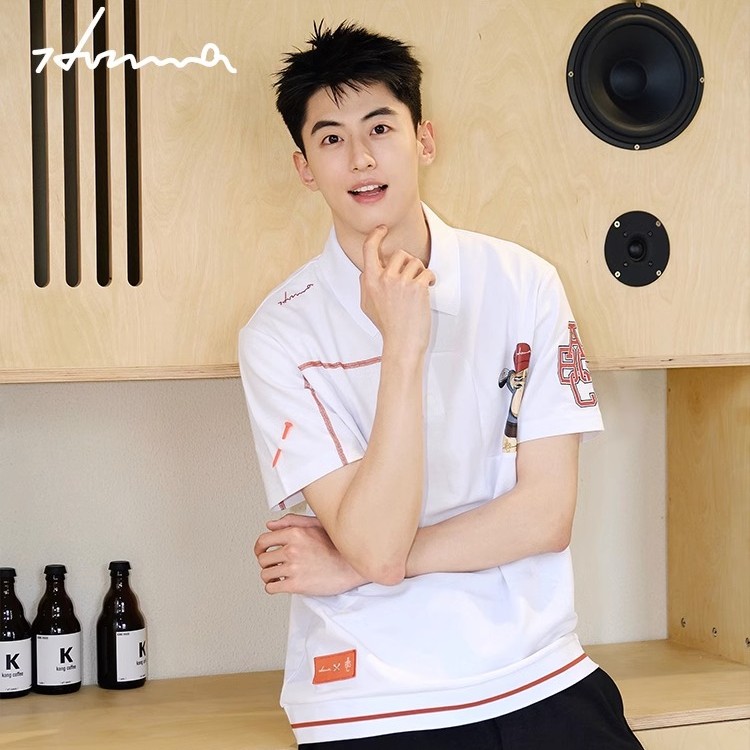 HONMA x BACG无聊猿联名POLO衫潮酷撞色百搭宽松翻领HMJX707H130