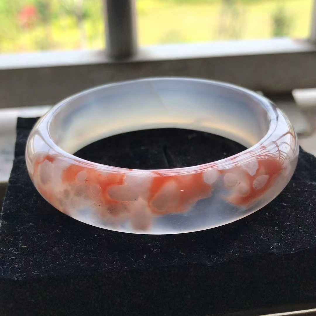 樱花玛瑙手镯链接