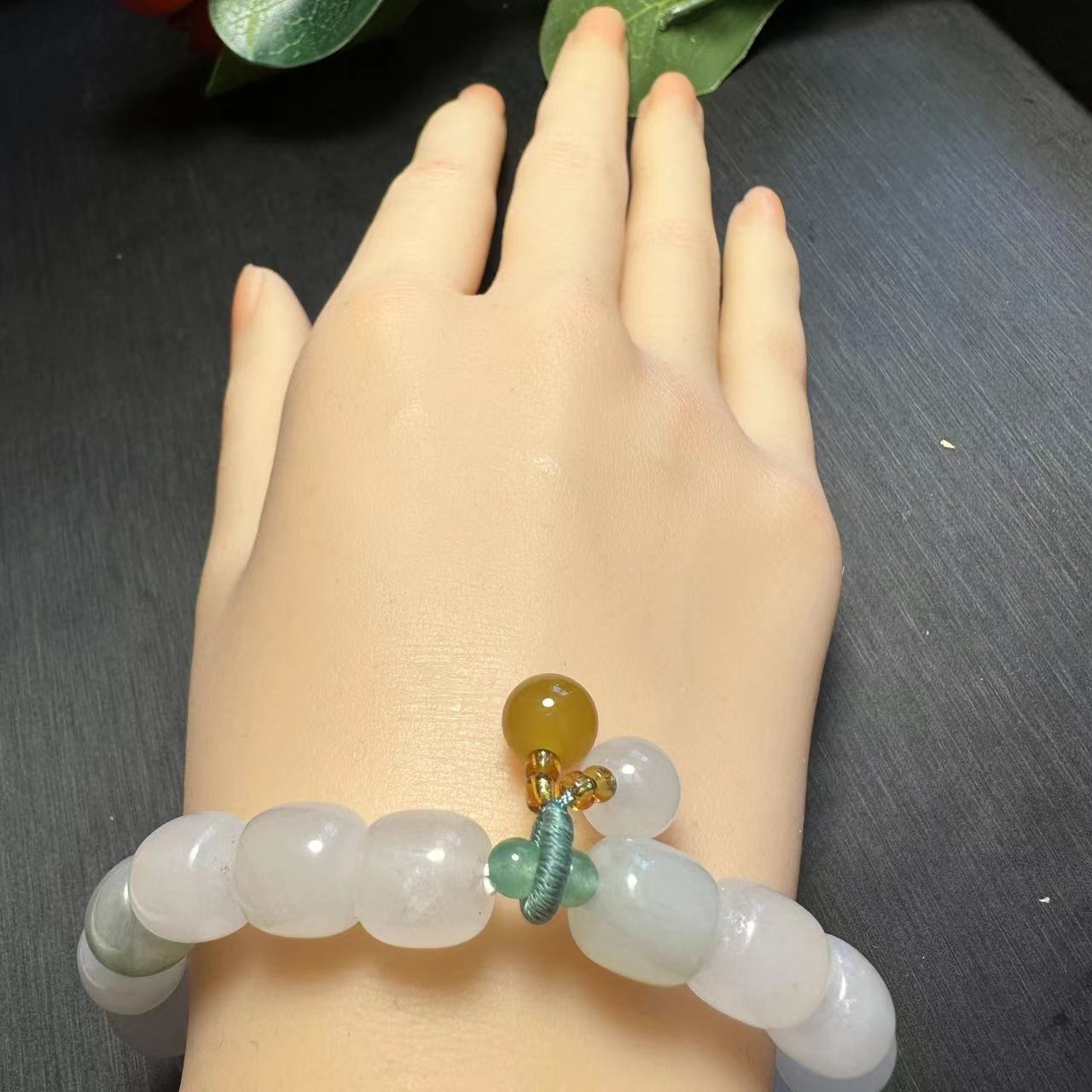 金丝玉天山翠玉手串少女手链老型闺蜜多样性发货