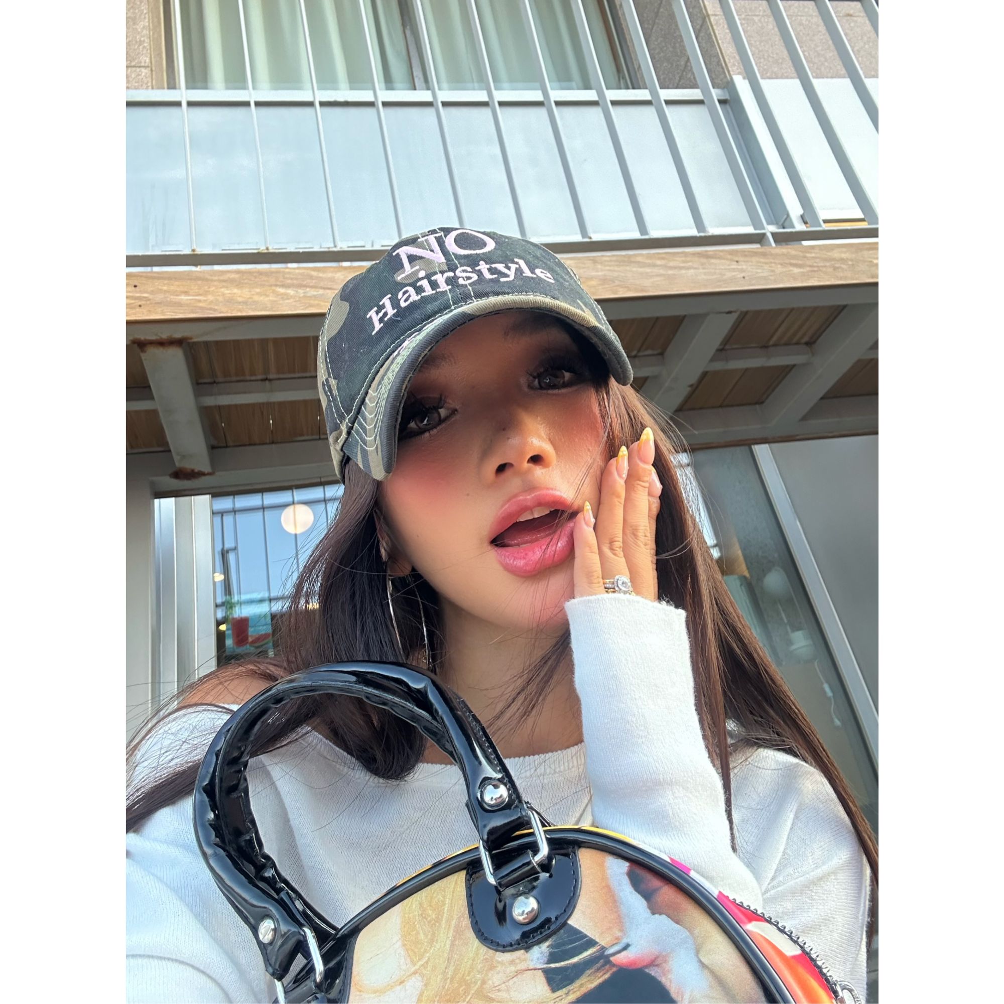 KKSHOP“no hairstyle today”迷彩复古美式街头潮酷时尚棒球帽