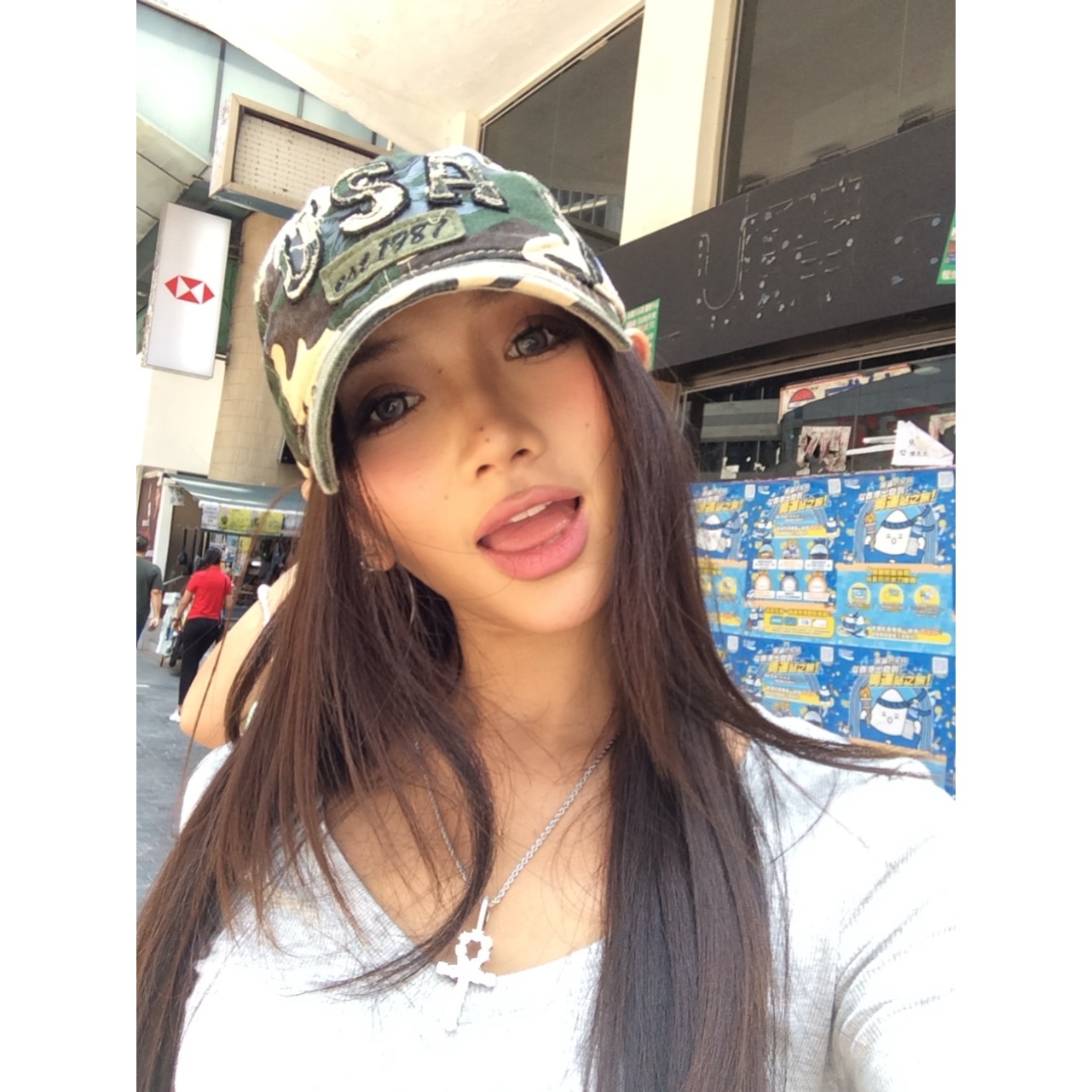 KKSHOP"迷彩元素"美式复古做旧立体字母刺绣户外休闲高街棒球帽