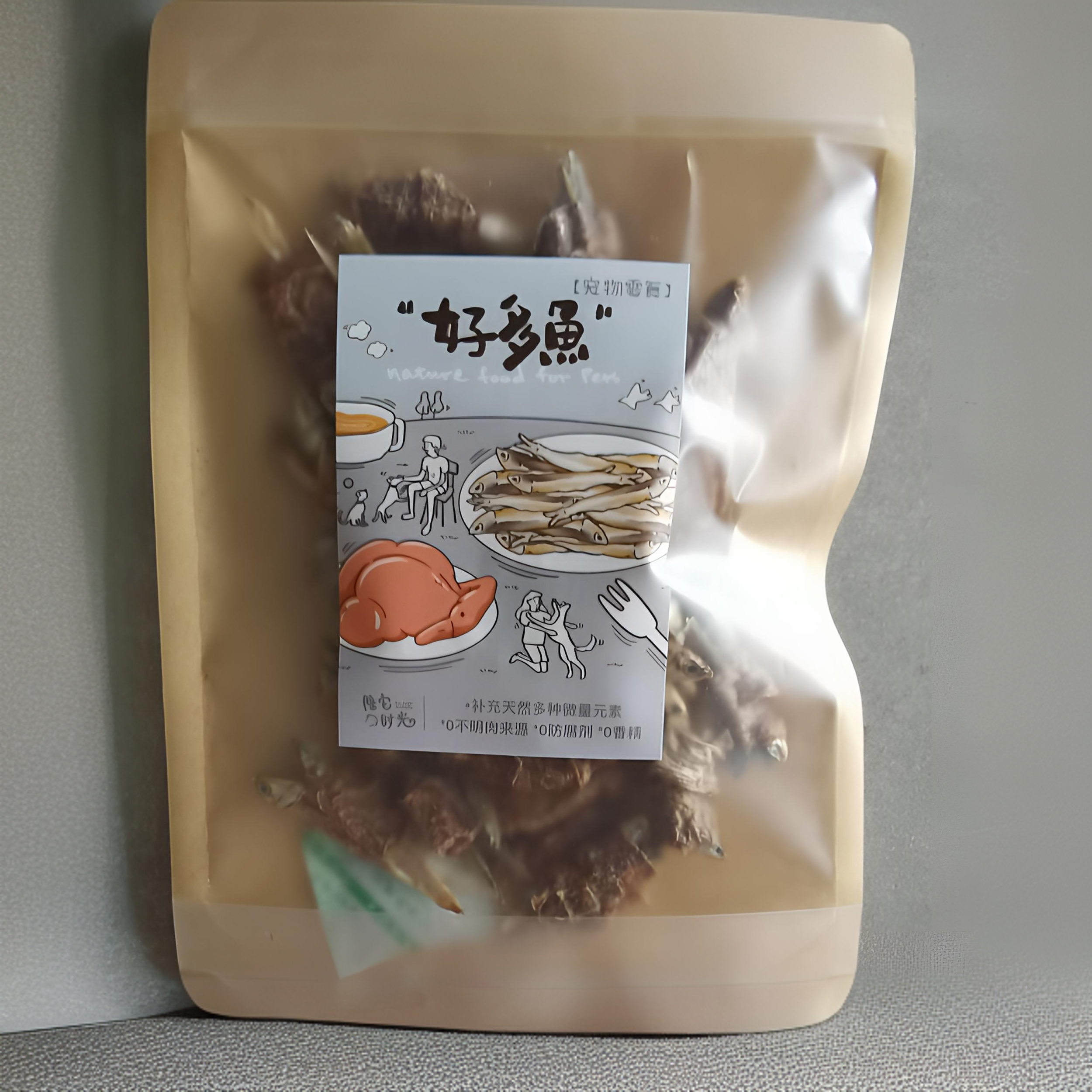 无盐解馋猫狗零食发腮小鱼添加即食天然多种补充