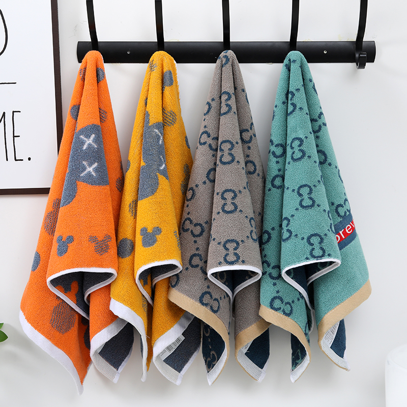 4条纯棉毛巾洗脸洗澡家用成人全棉加大男女士毛巾柔软下水不掉毛 