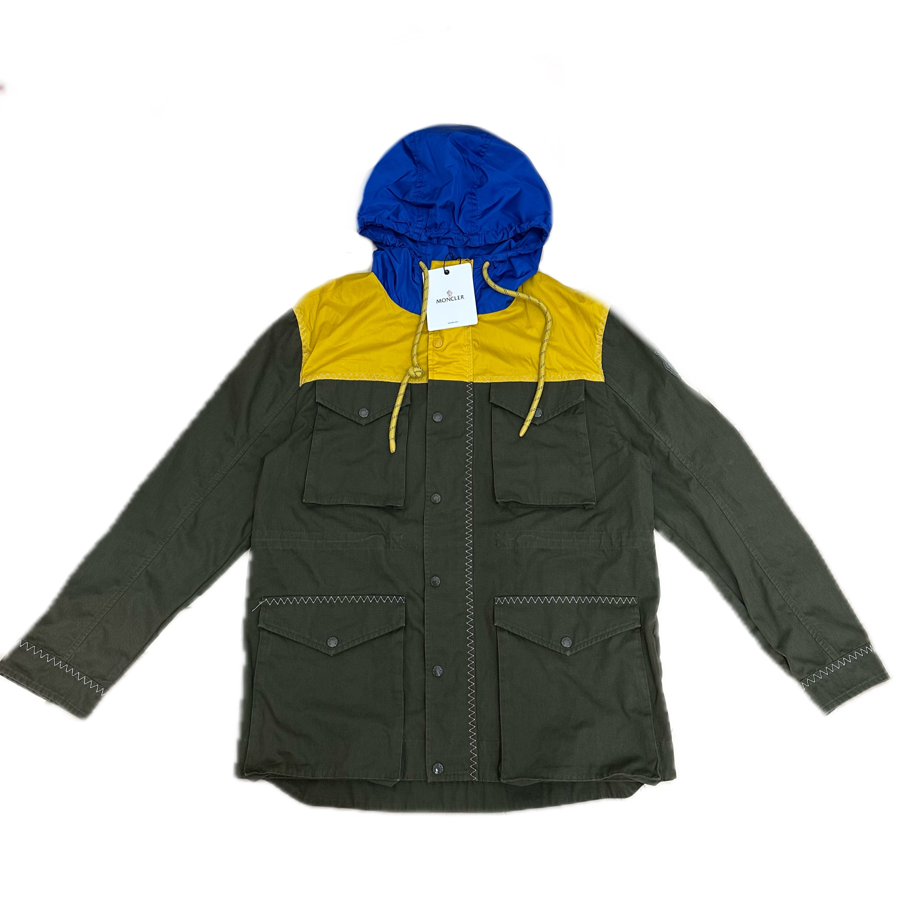 99新 蒙口 moncler拼接大口袋联名夹克外套4码
