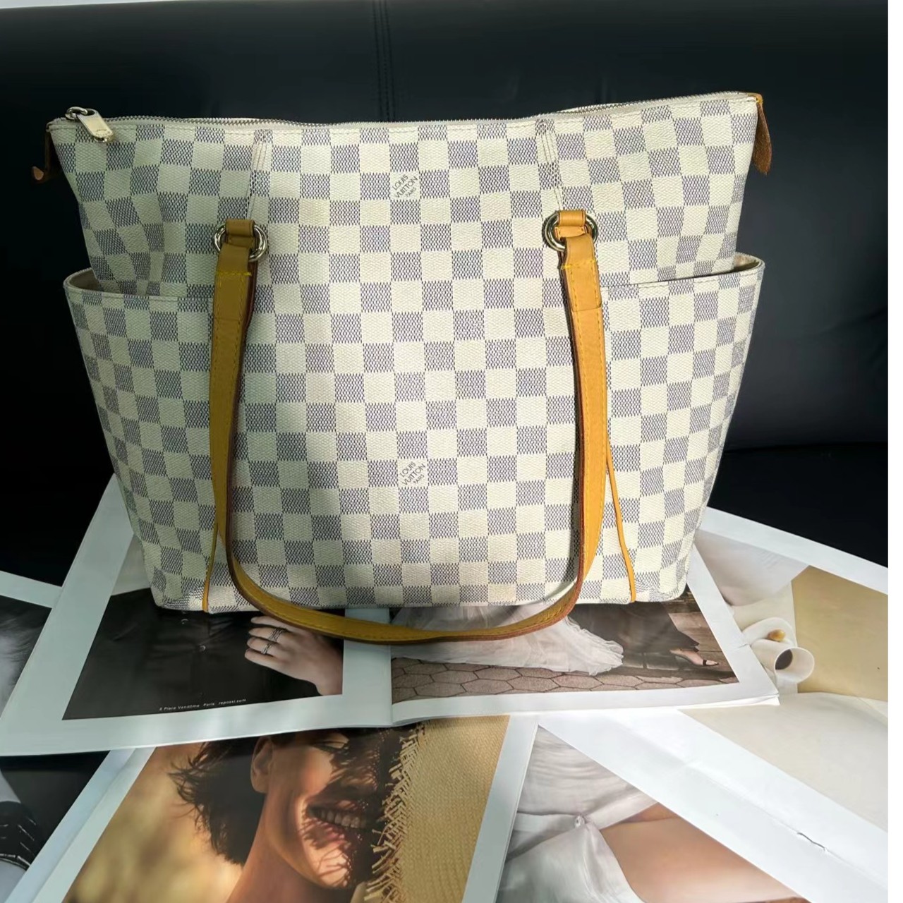 95新 LouisVuitton/路易威登 艾派尔/LV棋盘格托特包3026