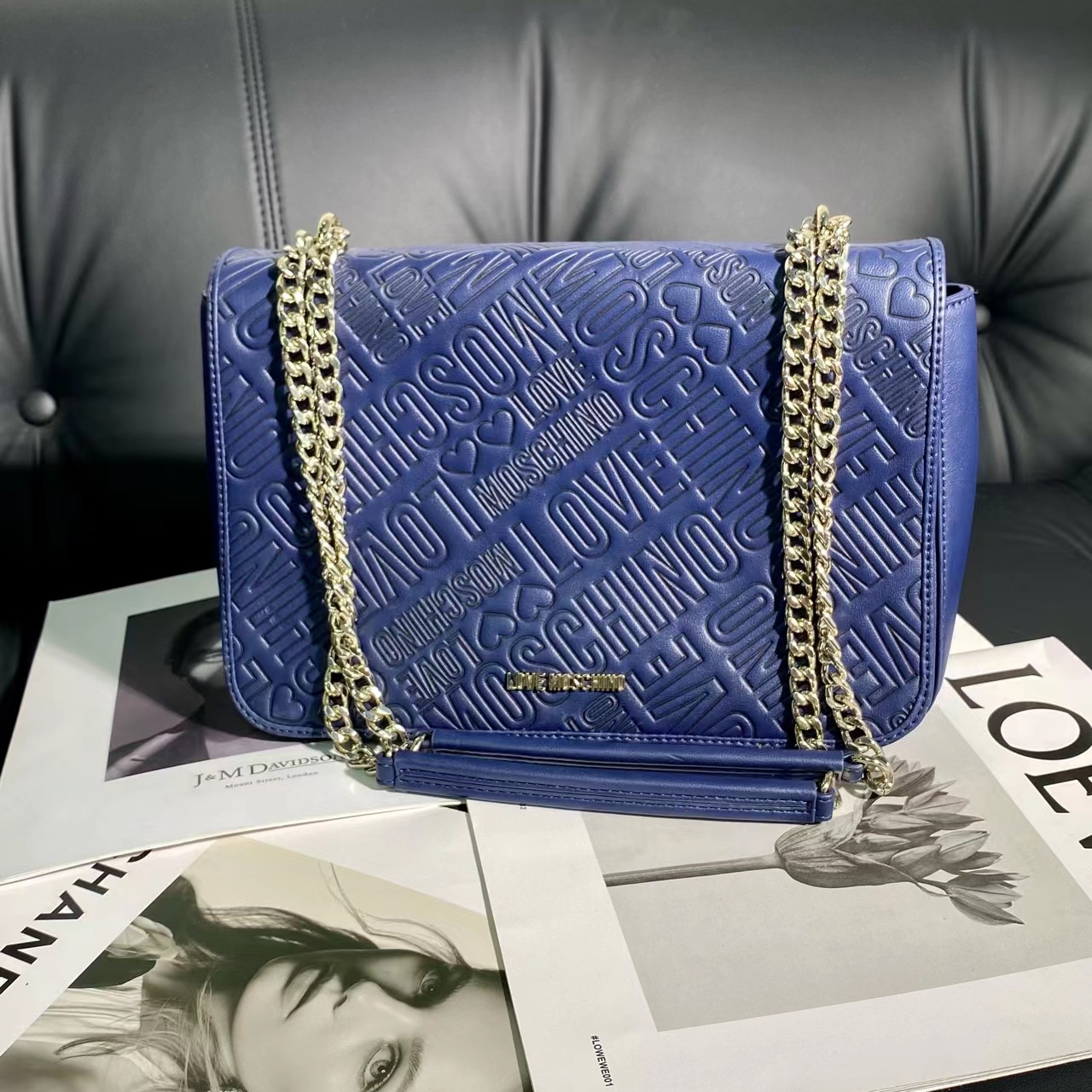 95新 MOSCHINO 艾派尔/莫斯奇诺单肩链条包6231
