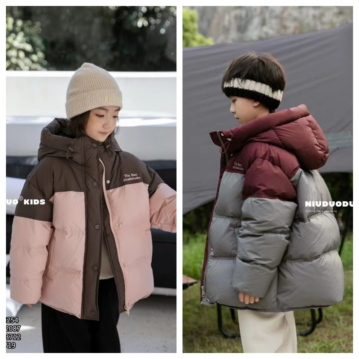 儿童羽绒服2024年新款中大童韩版羽绒外套中长款白鸭绒连帽上衣潮