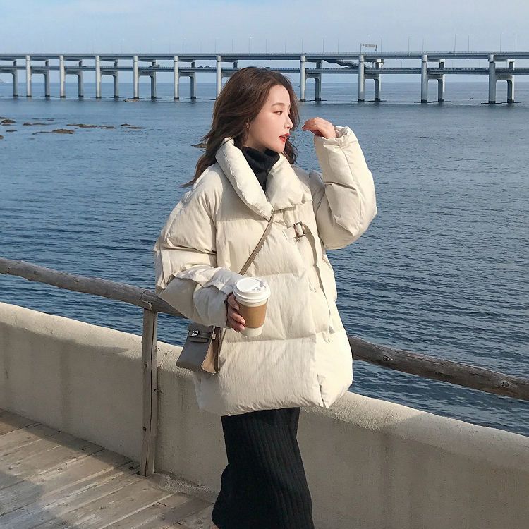 CxcvcK新款羽绒服2023年冬季新款加厚棉服女短款宽松学院风羽绒服