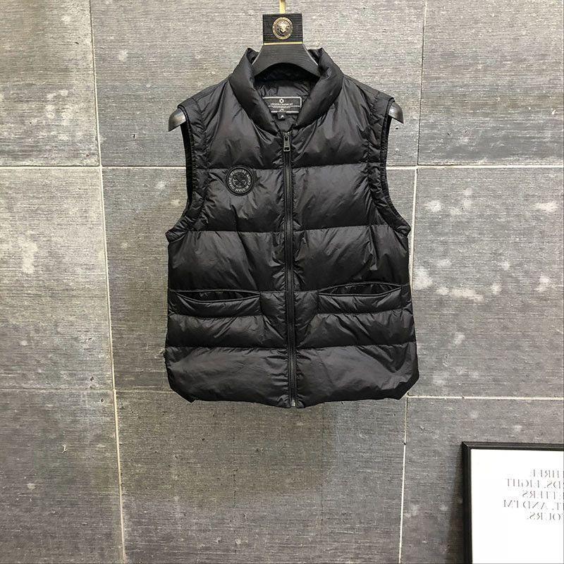 CxcvcK男士秋冬季新款休闲羽绒服马甲修身时尚坎肩羽绒衣背心马款