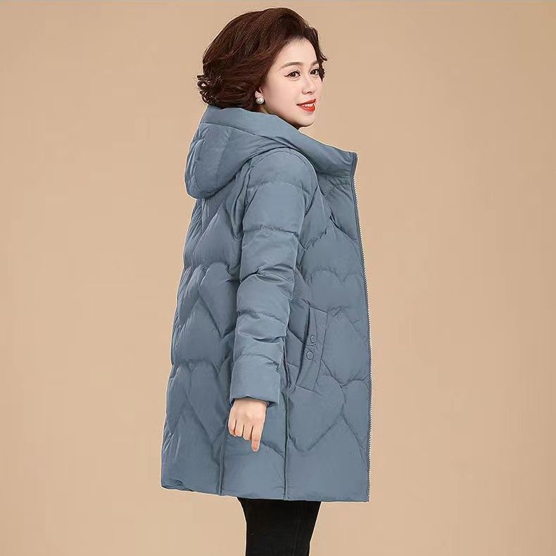 CxcvcK爆款新款妈妈羽绒服中长款大码新款老年人棉袄中老年女冬装