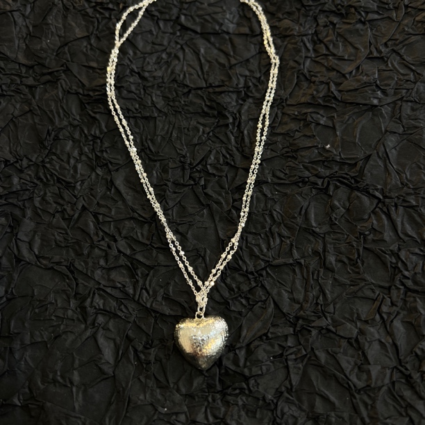 铜合金项链 双层爱心项链XL1565-258