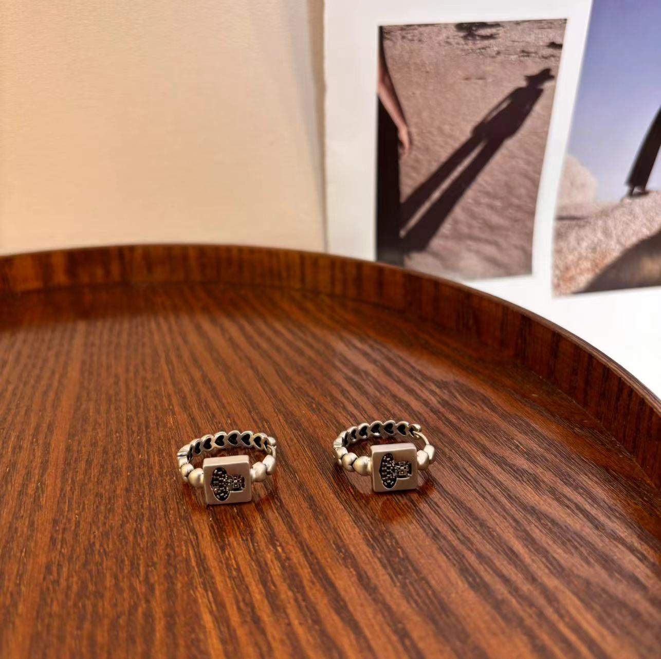 铜合金合成锆石耳饰 灰色星球耳环EH1861