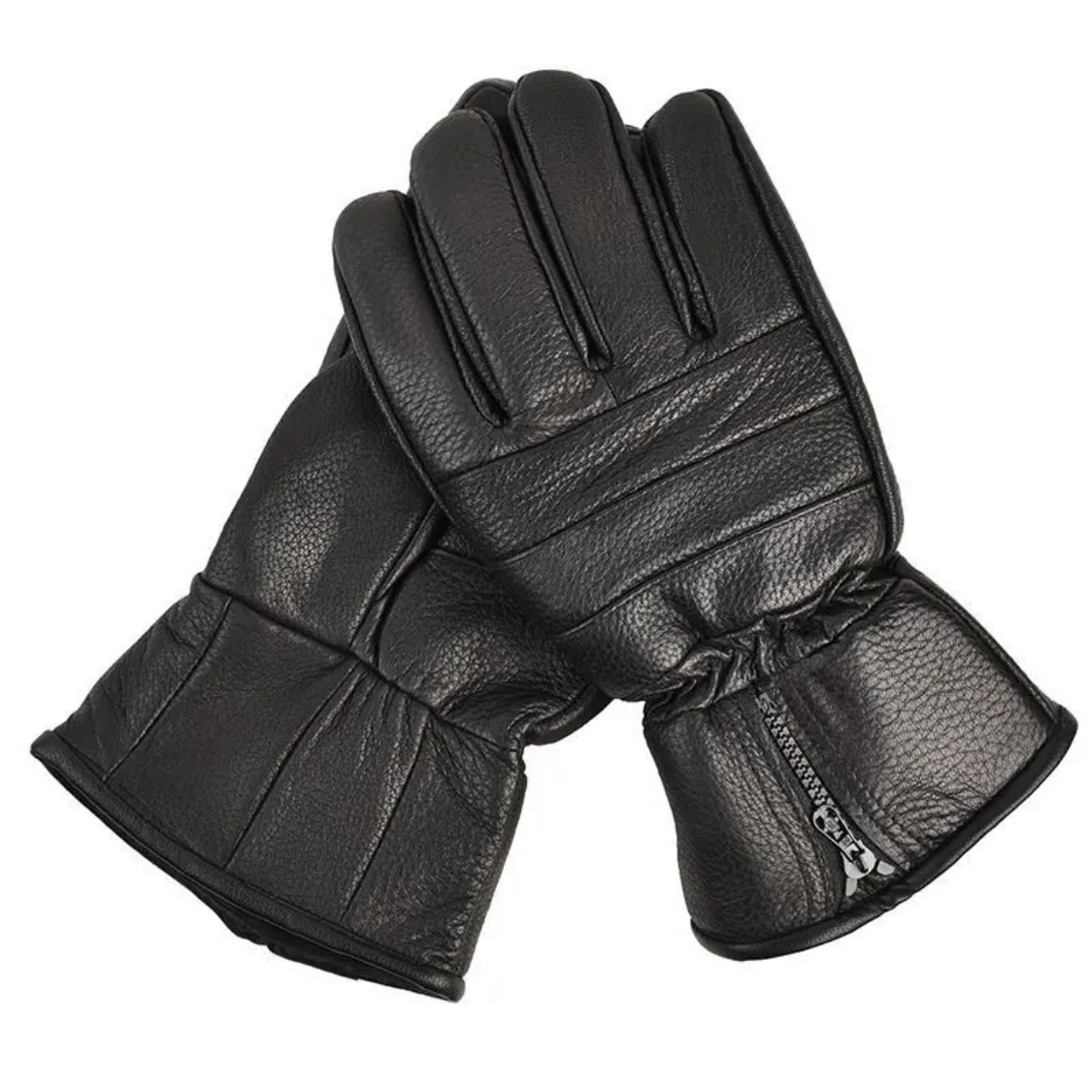 男士真皮加绒加厚羊皮手套保防寒保暖手套冬季防寒加大加长