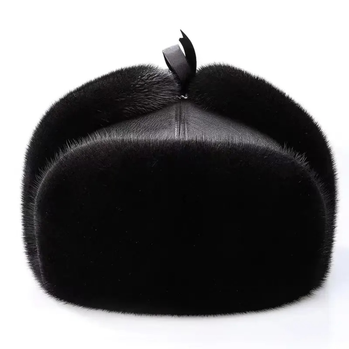 水貂整皮雷锋帽中老年老年人加厚冬季保暖帽子男士爷爷防寒护耳帽