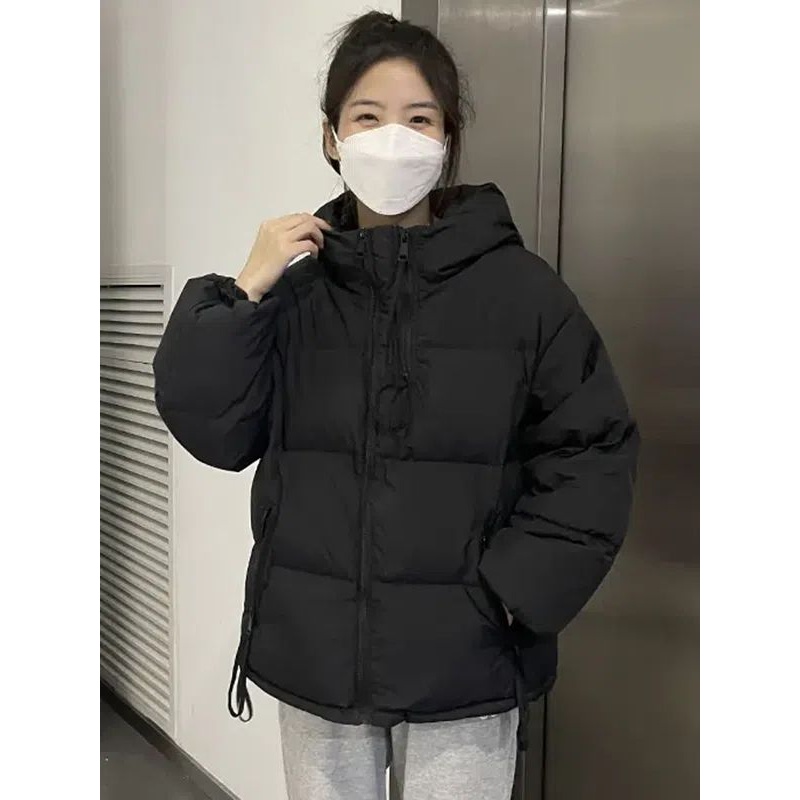 羽绒服女短款2023新款加厚韩版宽松连帽大码羽绒服小个子羽绒