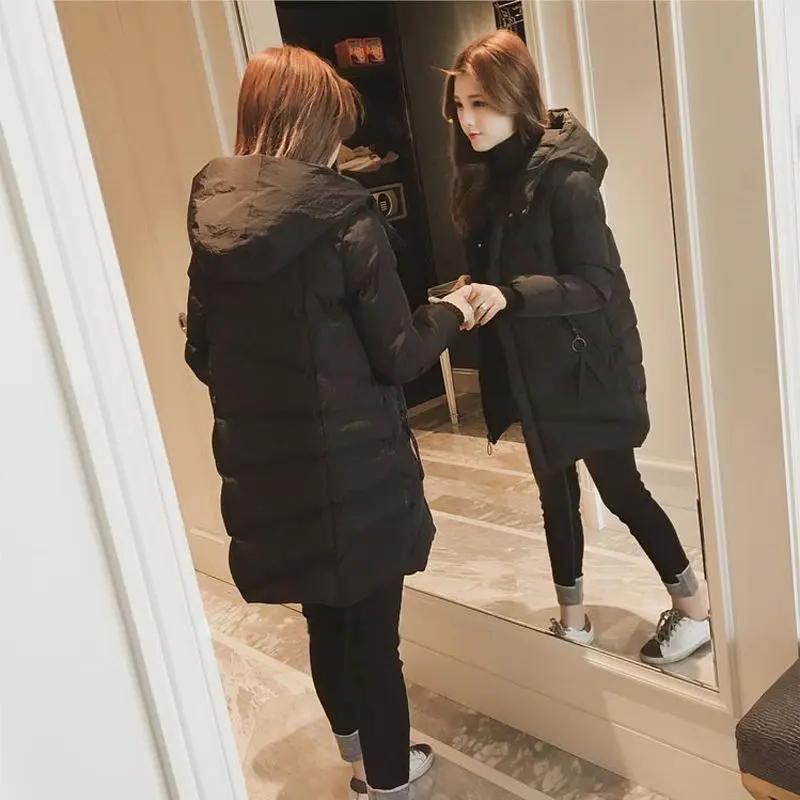 新款棉服女中长款2023新款棉袄女冬季学生显瘦面包服原宿韩版加