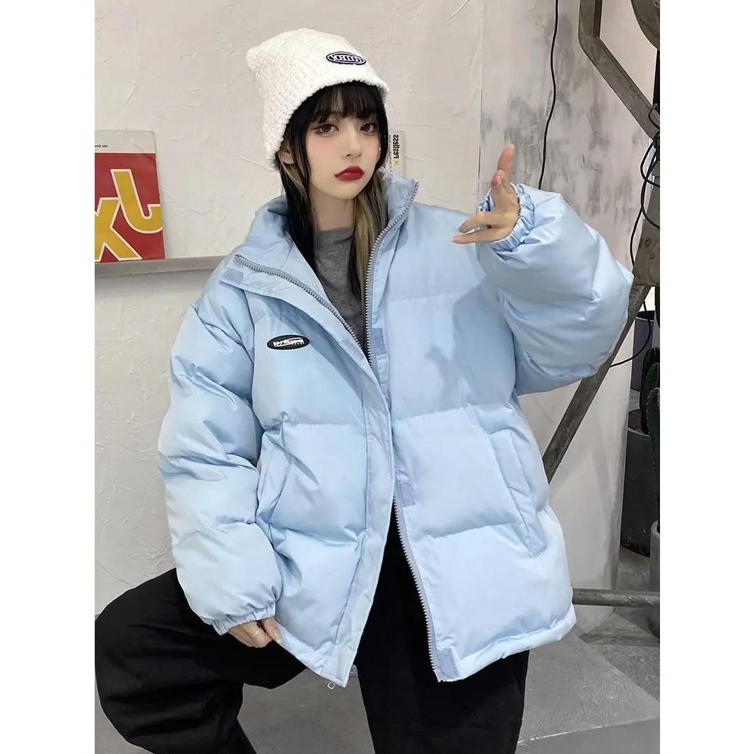 服女2023冬新款加厚面包服韩版棉袄宽松小个子ins棉衣