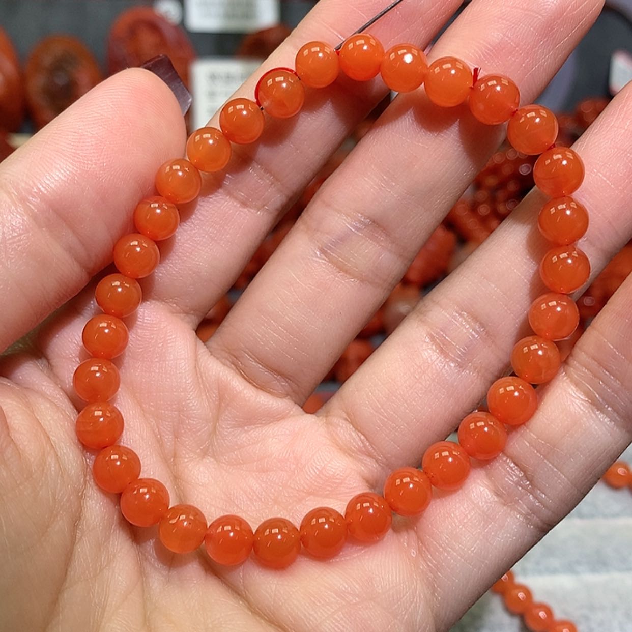 【闪购商品】南红玛瑙手串6➕未镶嵌静*～