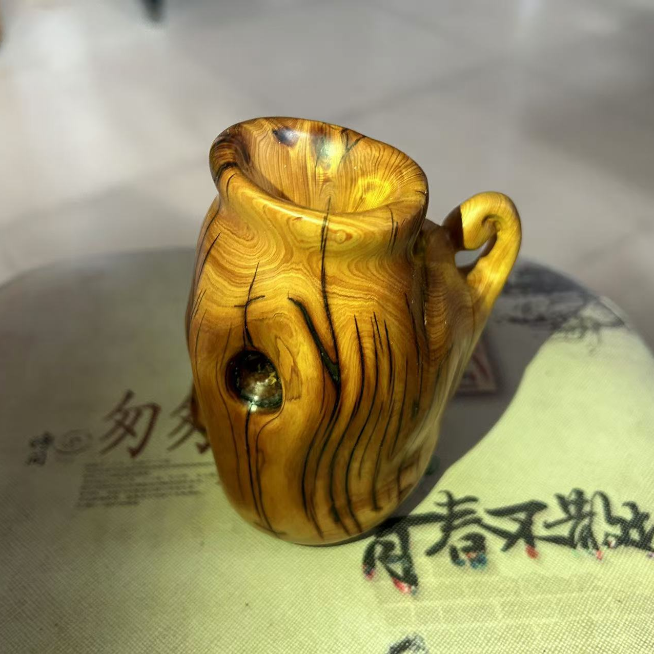 崖柏木制根雕，纯手工雕刻  直播间链接