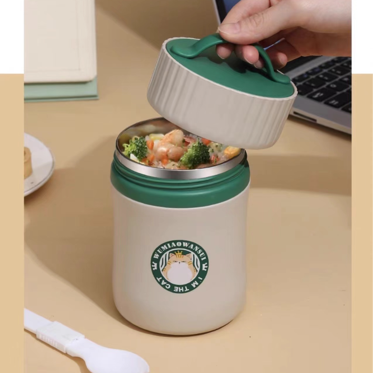 S979泇【吾皇万岁】早餐杯500ml1个丨苏食伟猪排骨