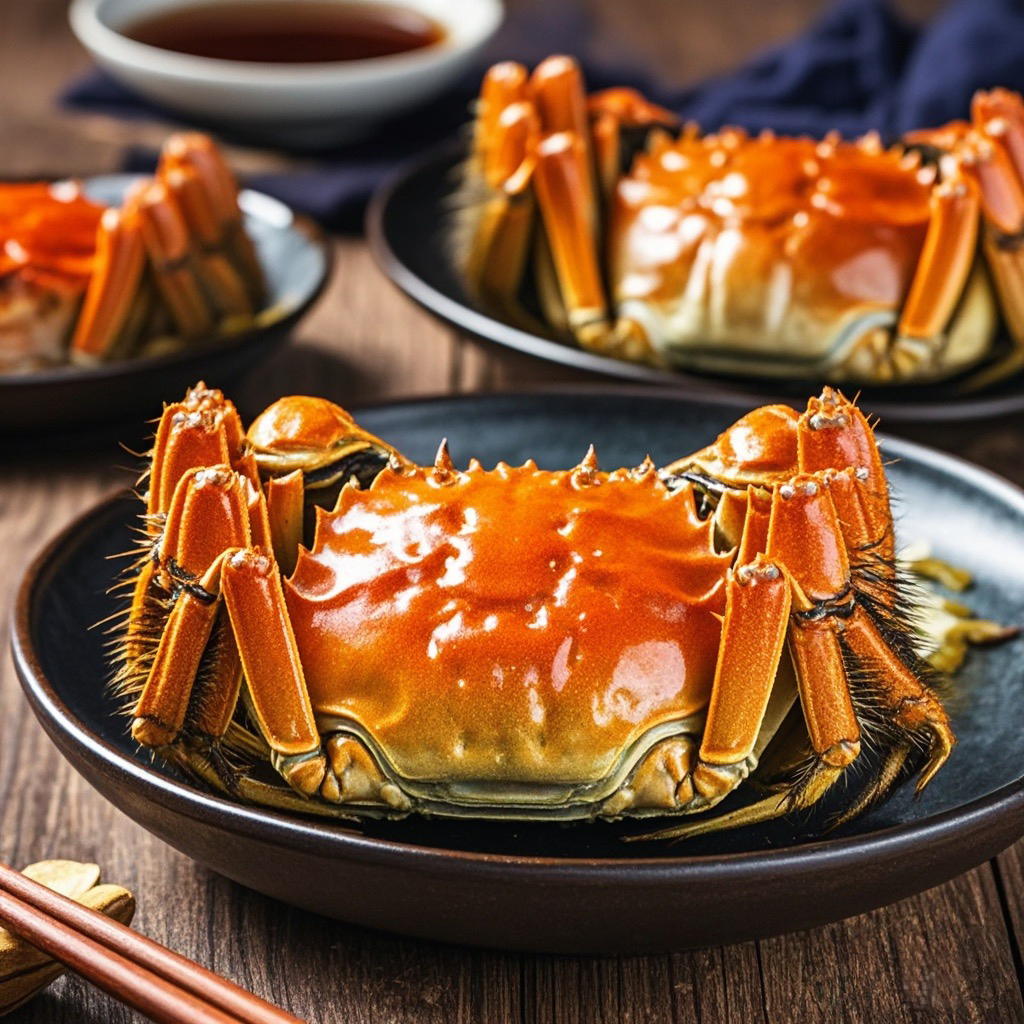 大通湖精品大闸蟹公蟹4.5两+母3.5两8只/10只鲜活现发螃蟹