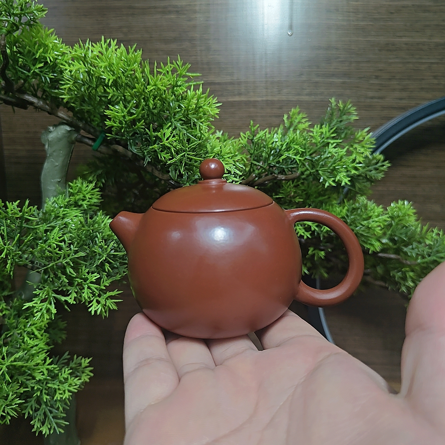 潮州朱泥手拉壶朱泥大红袍西施壶茶道经典器型纯手工拉胚