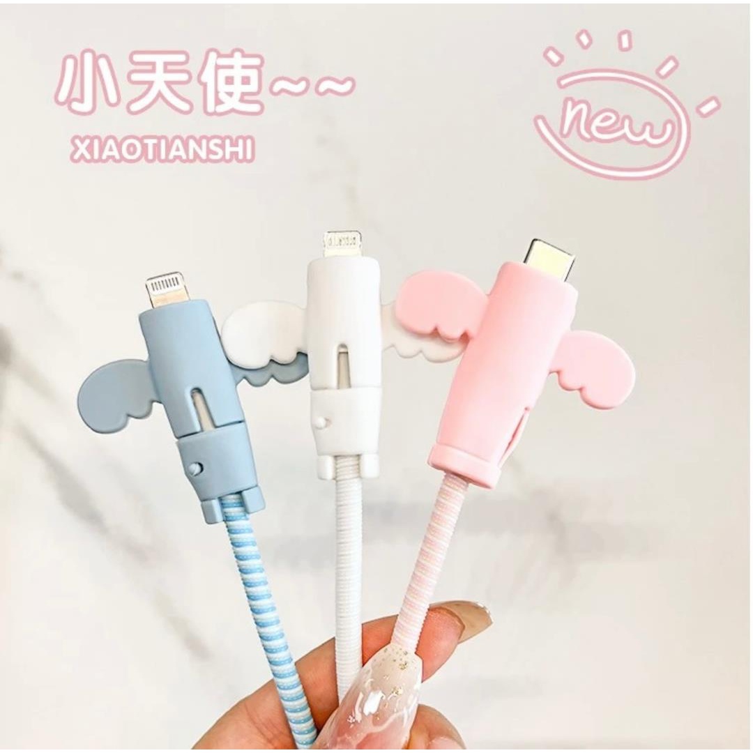 小天使数据线可爱卫生间防折断可拆卸柔软家用创意手机充电器可爱