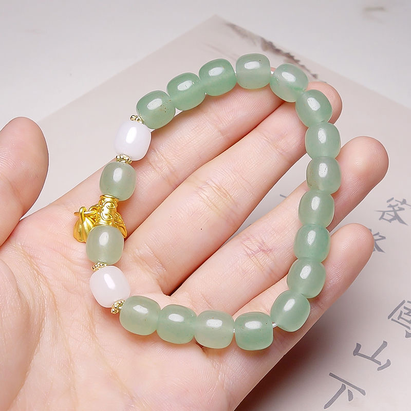东陵玉桶珠两世欢手串莲蓬配饰简约时尚精美热销款女款手链手饰品