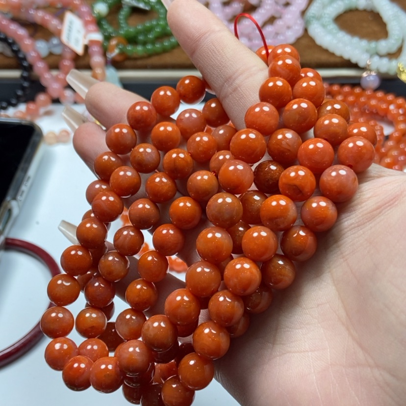 【闪购商品】南红玛瑙手链合金家*