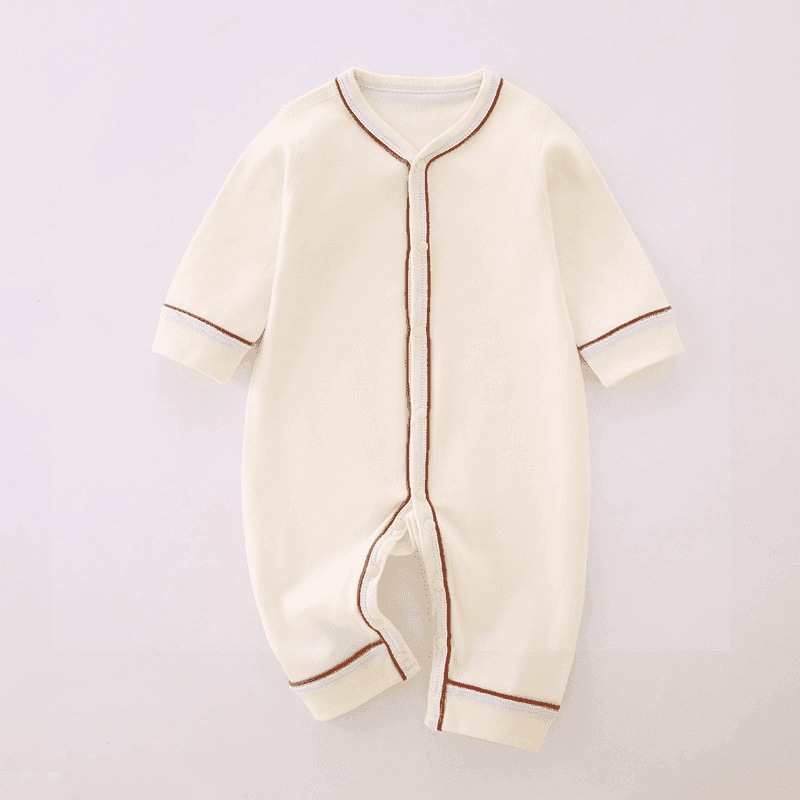 【粉丝专享】新生婴儿长袖连体衣秋季衣服新生儿无骨哈衣宝宝爬服