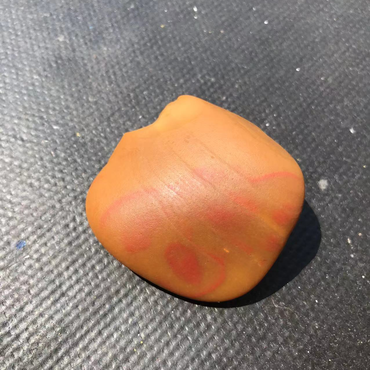 直播间一物一拍黄蜡石观赏手把盆景石