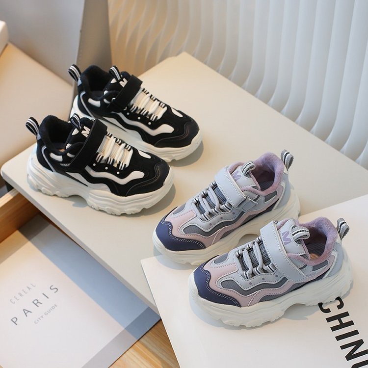 27-39儿童冬季加绒保暖老爹鞋 二棉 17551