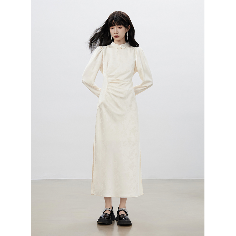 【杨紫田曦薇赵昭仪同款】COTHURNUS 故里逢春新中式长款改良旗袍