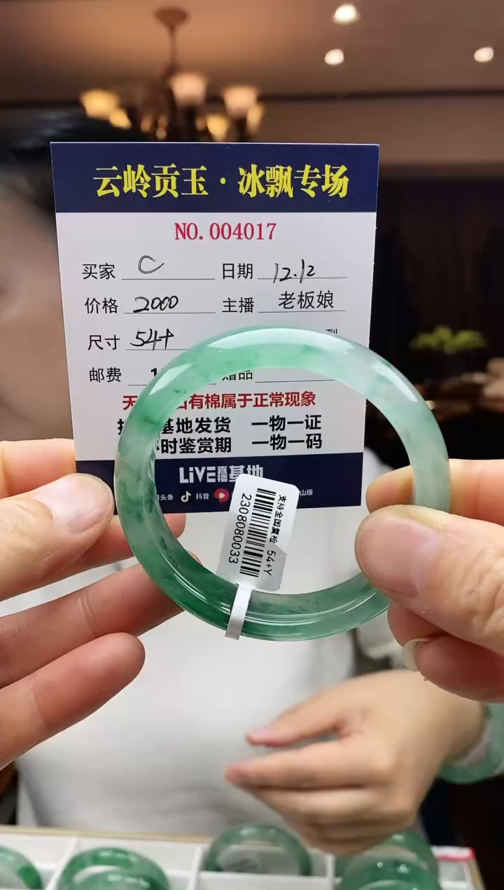 【闪购商品】石英质玉手镯未镶嵌手镯54