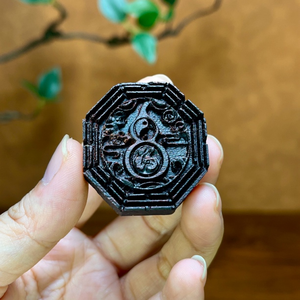 天然降真香木雕手工艺品天官赐福八卦葫芦摆件根雕礼物